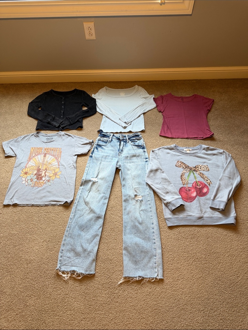 Bundle size 10 girls clothing Full Tilt, Art Class, American Highway & one step